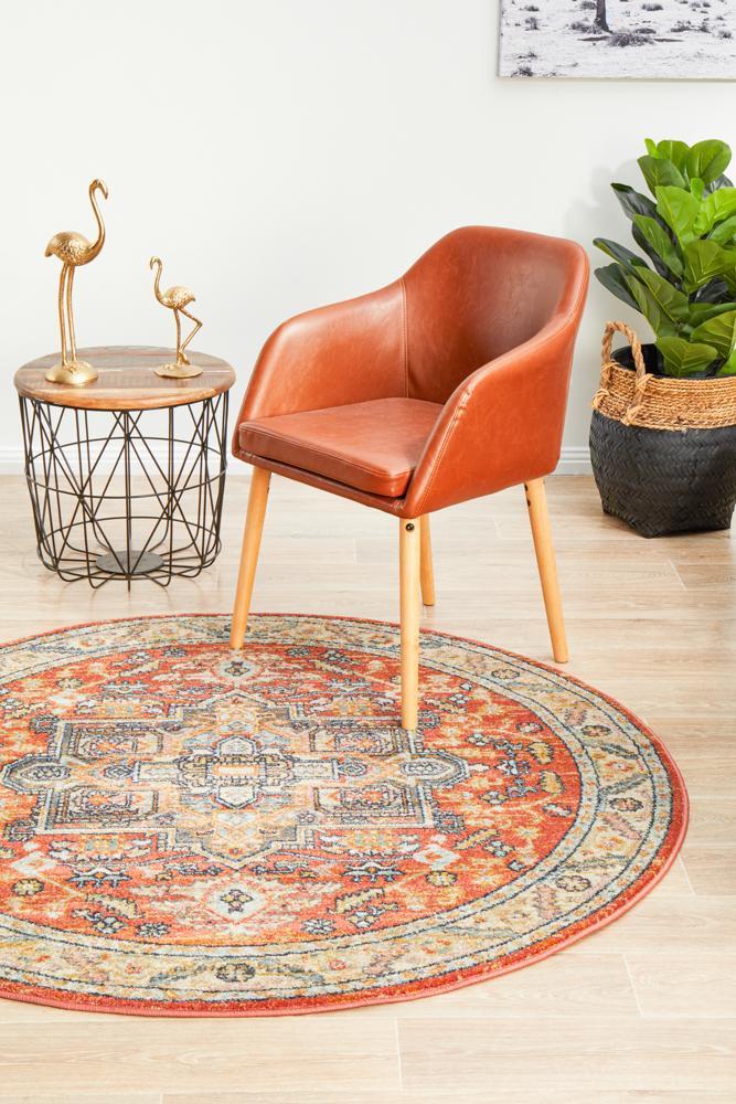 Legacy 850 Terracotta Round RugLEG - 850 - TERA - 150X150Rugtastic