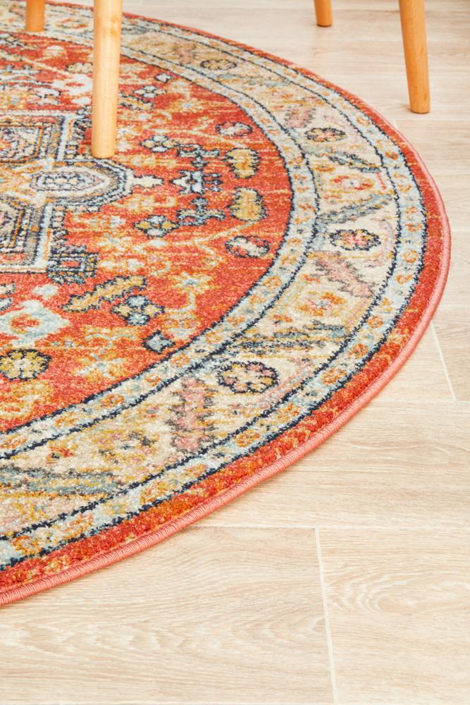 Legacy 850 Terracotta Round RugLEG - 850 - TERA - 150X150Rugtastic