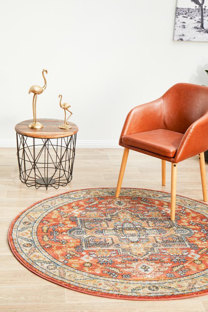 Legacy 850 Terracotta Round RugLEG - 850 - TERA - 150X150Rugtastic
