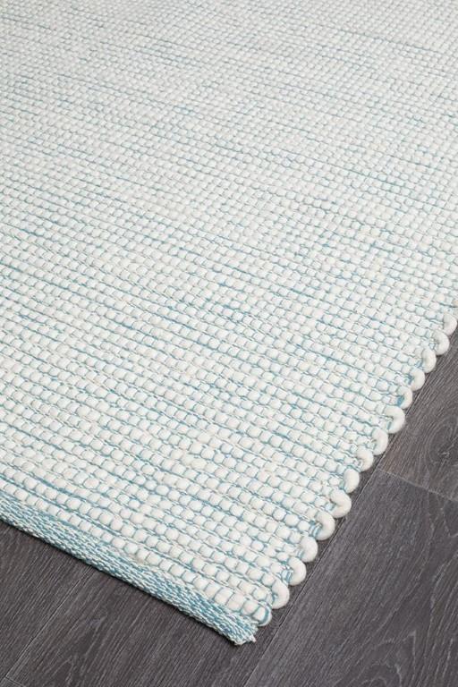 Loft Wool Rug Turquoise Blue FlatweaveLFT - TURQ - 165X115Rugtastic
