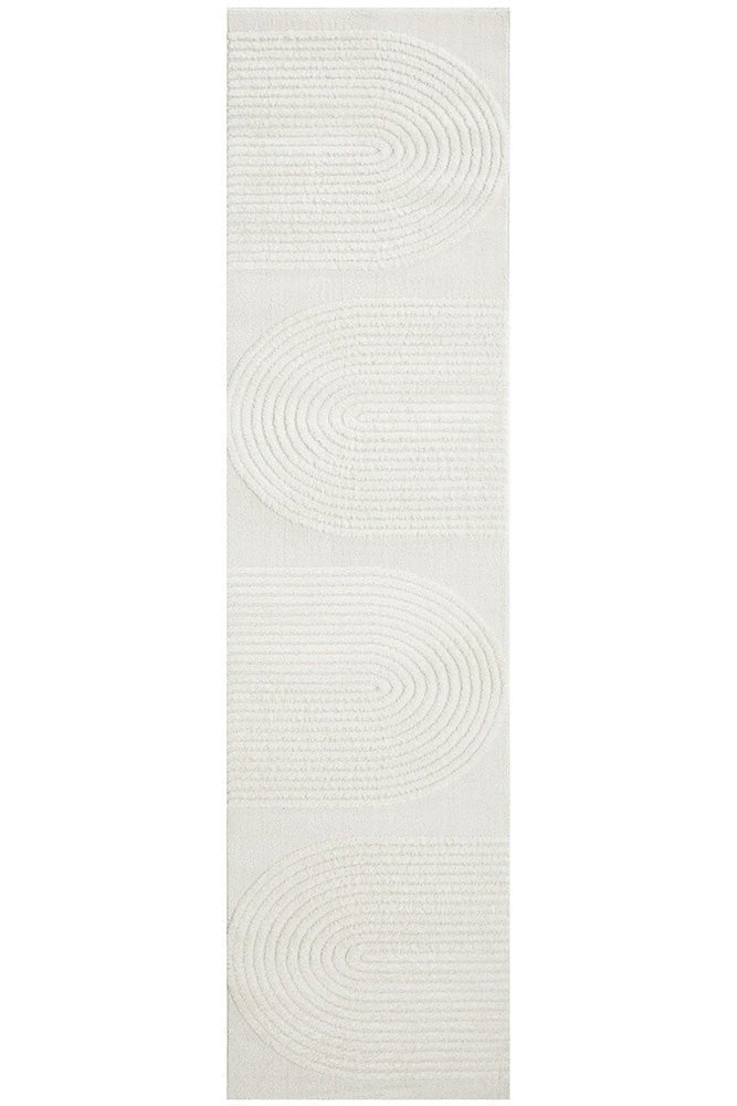 Lotus Abbey White RugLOT - ABBEY - WHITE - 300X80Rugtastic