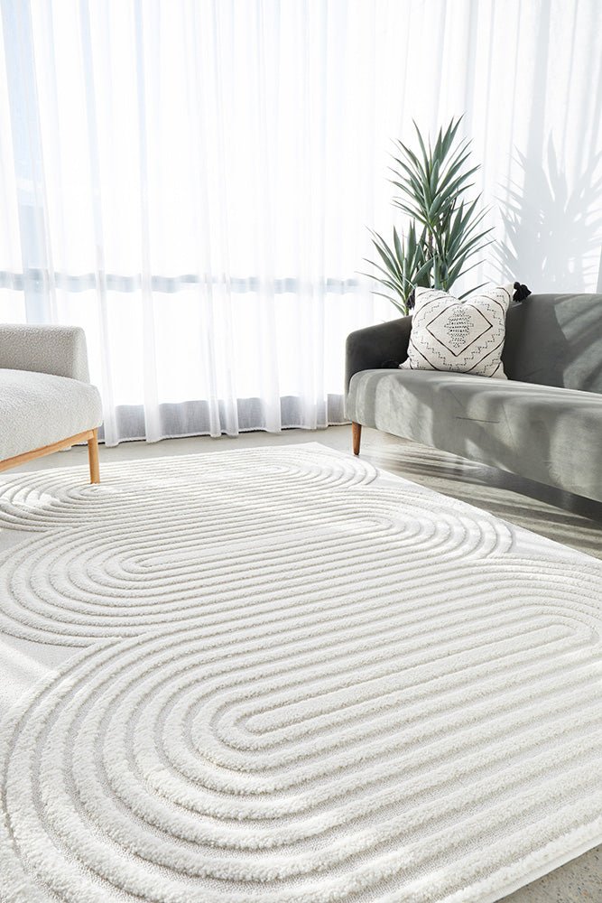 Lotus Carl White RugLOT - CARL - WHITE - 230X160Rugtastic