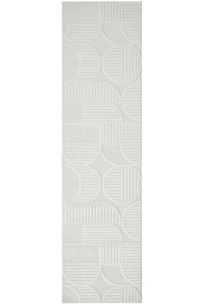 Lotus Leo White RugLOT - LEO - WHITE - 300X80Rugtastic