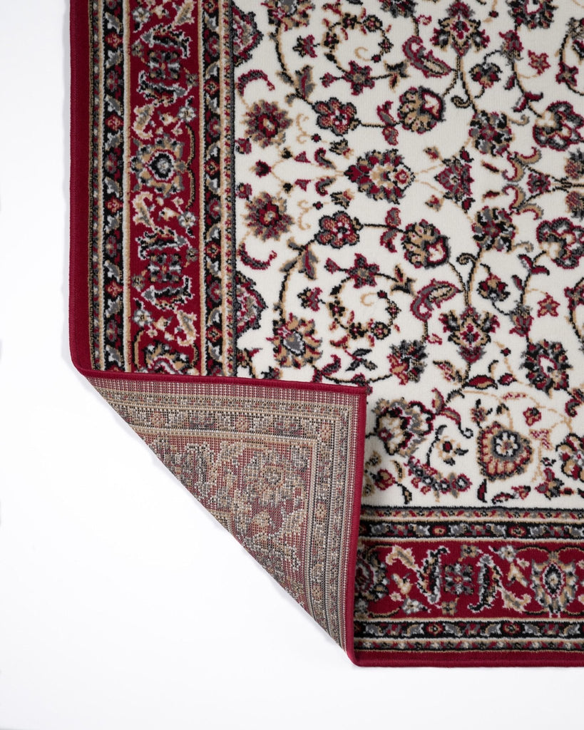 MATCH 510101 Red Rug Traditional Floor Mat CarpetBMACHKA510101/CREMEREDRugtastic