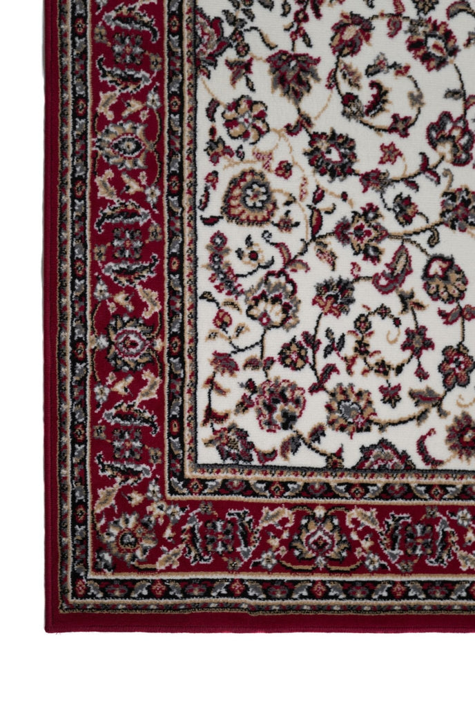 MATCH 510101 Red Rug Traditional Floor Mat CarpetBMACHKA510101/CREMEREDRugtastic