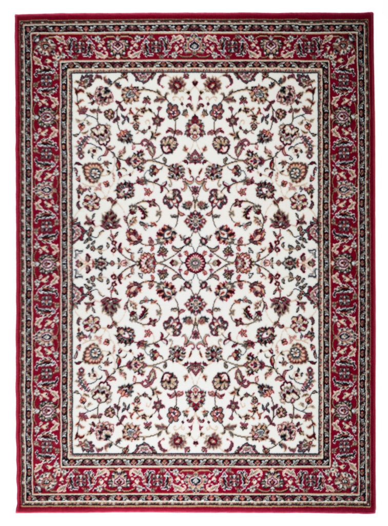 MATCH 510101 Red Rug Traditional Floor Mat CarpetBMACHKA510101/CREMEREDRugtastic