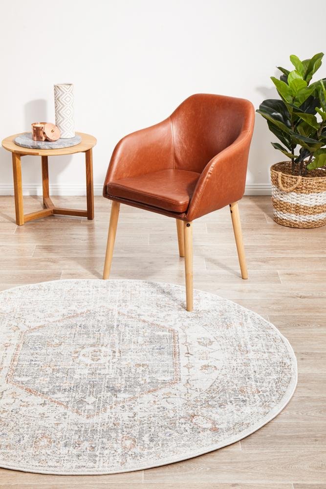 Mayfair Lorissa Silver Round RugMAY - LOR - SIL - 150X150Rugtastic