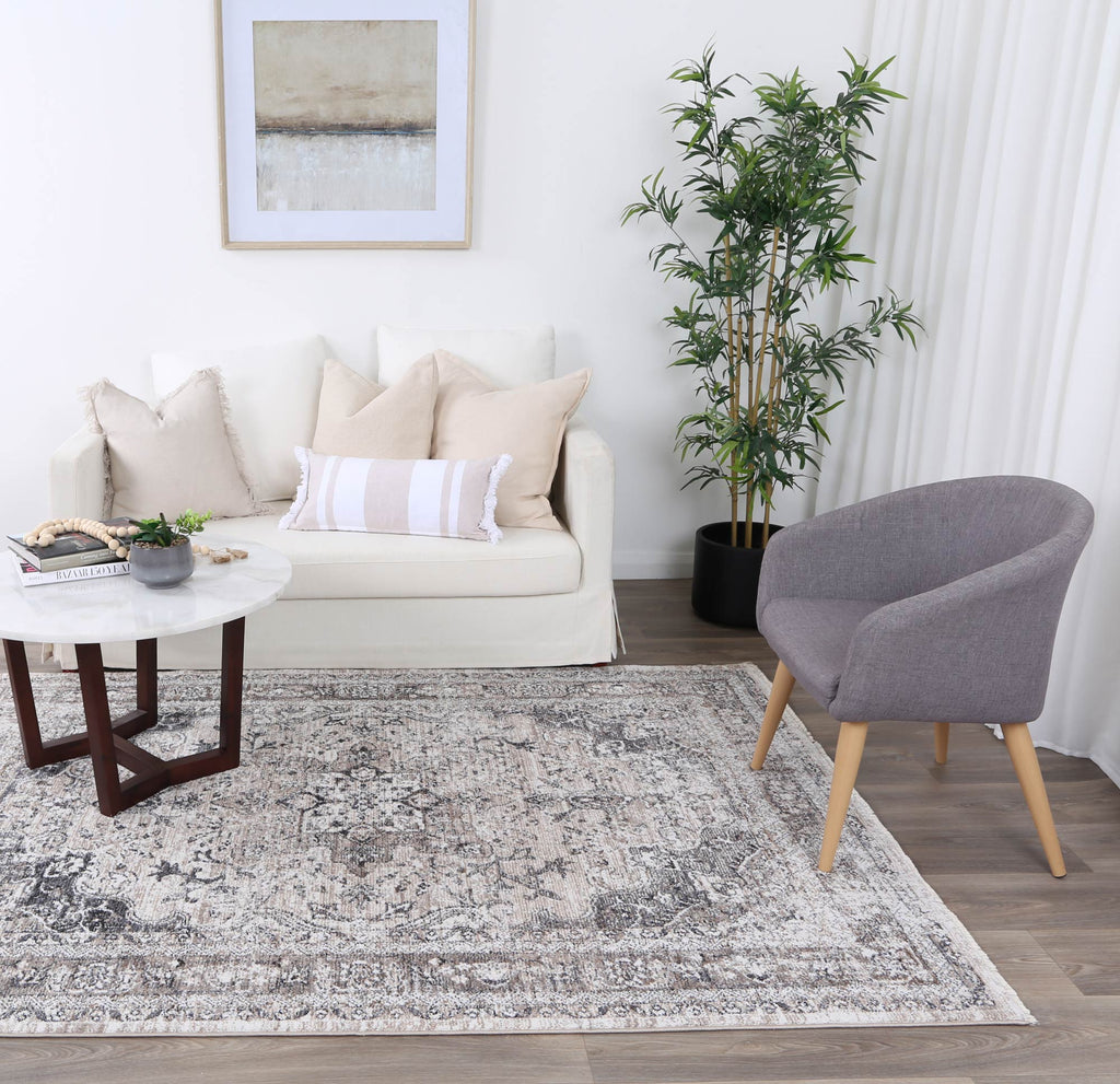 Melbourne Samarkad Ash Traditional Soft RugMARY120M18Rugtastic
