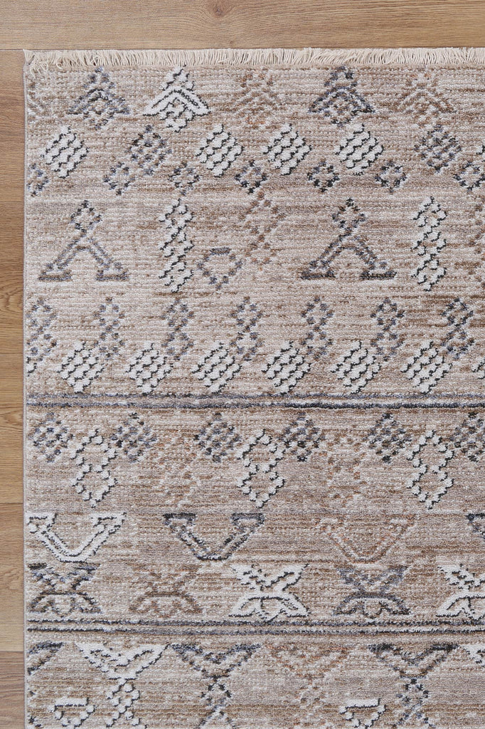 Melbourne Sivas Ash Tribal Soft RugMARY120M09Rugtastic