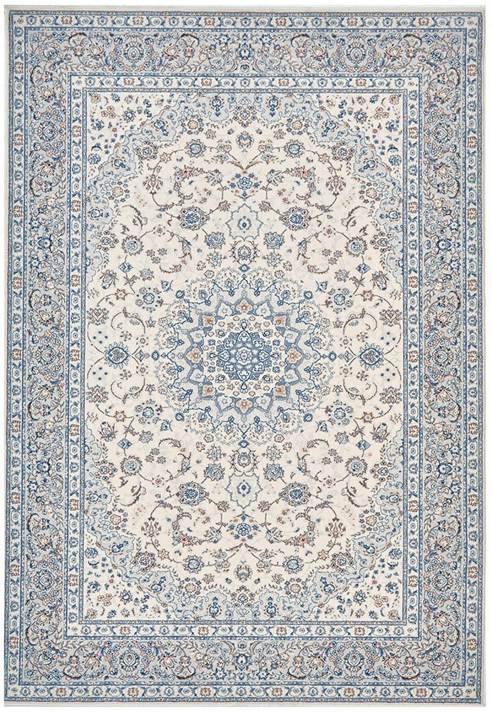 Melody Kashan Ivory Rug Traditional Persian DesignMEL - KASHAN - 230X160Rugtastic