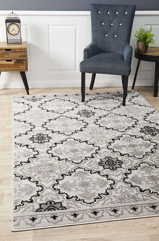 Metro 612 Silver RugMET - 612 - SIL - 230X160Rugtastic