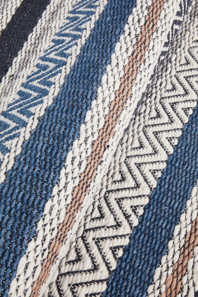 Miller 732 Denim Beige Wool Flatweave RugMIL - 732 - DEN - 225X155Rugtastic