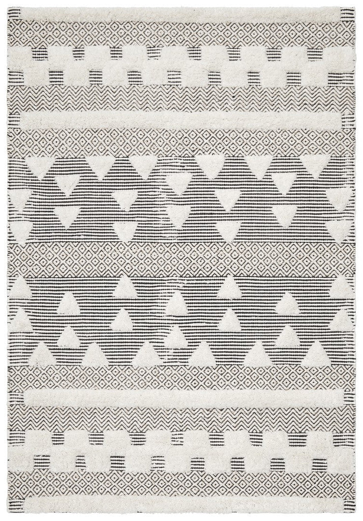 Miller 733 Ivory Cream Wool Flatweave RugMIL - 733 - IVO - 225X155Rugtastic
