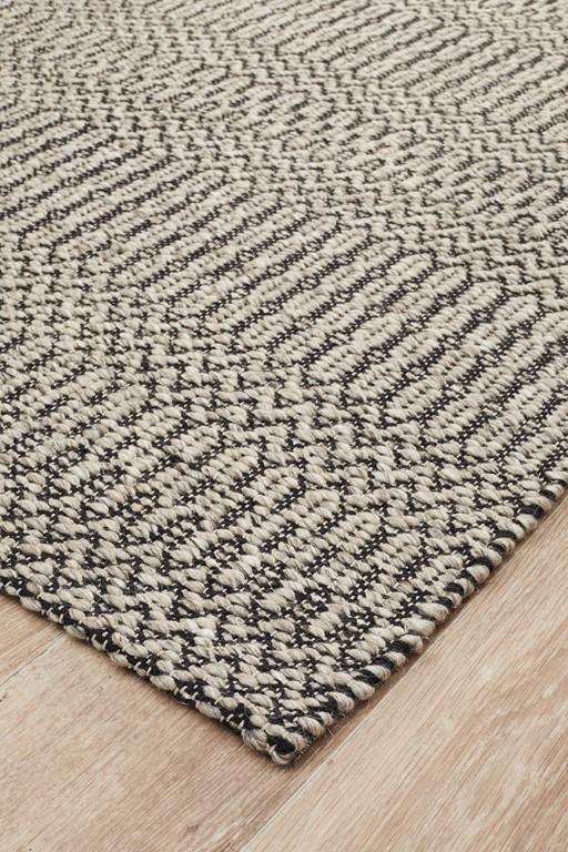 Miller 735 Grey Beige Wool Flatweave RugMIL - 735 - GRY - 225X155Rugtastic