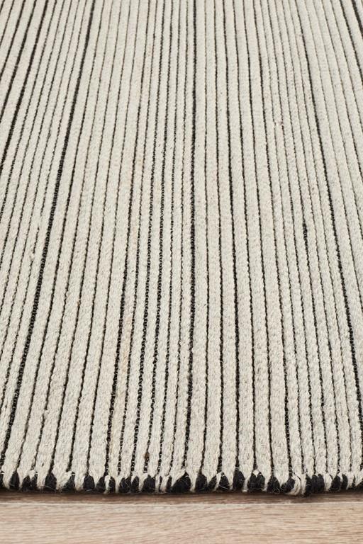 Miller 738 Ivory Cream Wool Flatweave RugMIL - 738 - IVO - 225X155Rugtastic