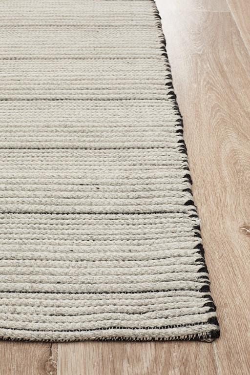 Miller 738 Ivory Cream Wool Flatweave RugMIL - 738 - IVO - 225X155Rugtastic