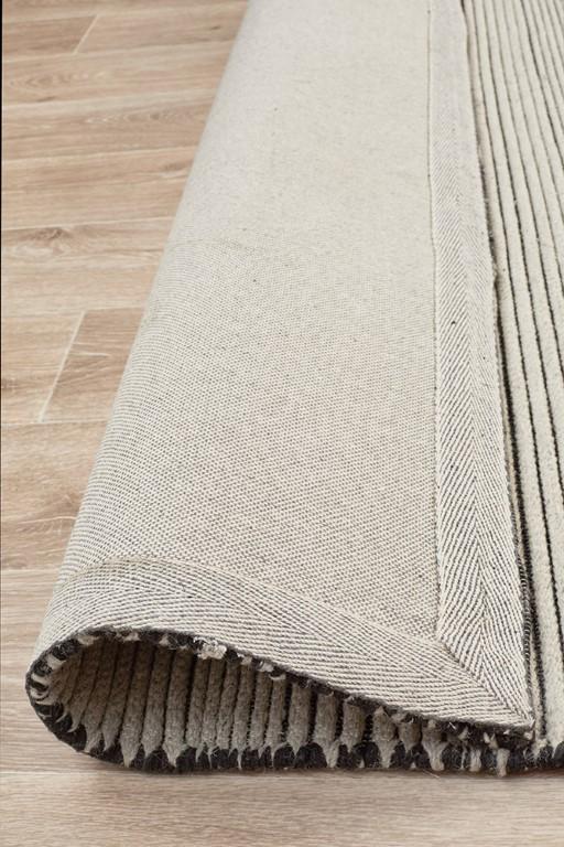 Miller 738 Ivory Cream Wool Flatweave RugMIL - 738 - IVO - 225X155Rugtastic