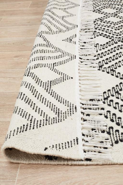 Miller 739 White Wool Flatweave RugMIL - 739 - WHI - 225X155Rugtastic