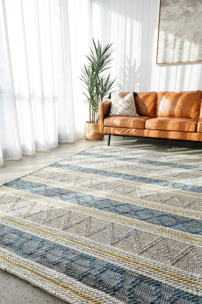 Miller 740 Silver Wool Flatweave RugMIL - 740 - SIL - 225X155Rugtastic