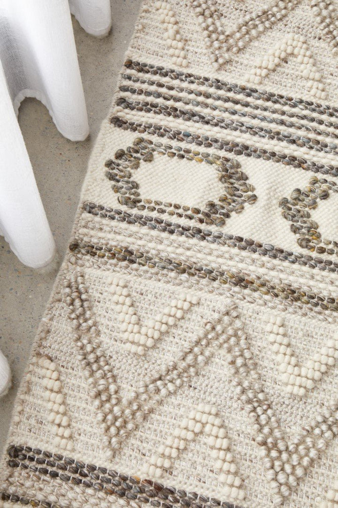 Miller 743 Stone Wool Flatweave RugMIL - 743 - STO - 225X155Rugtastic