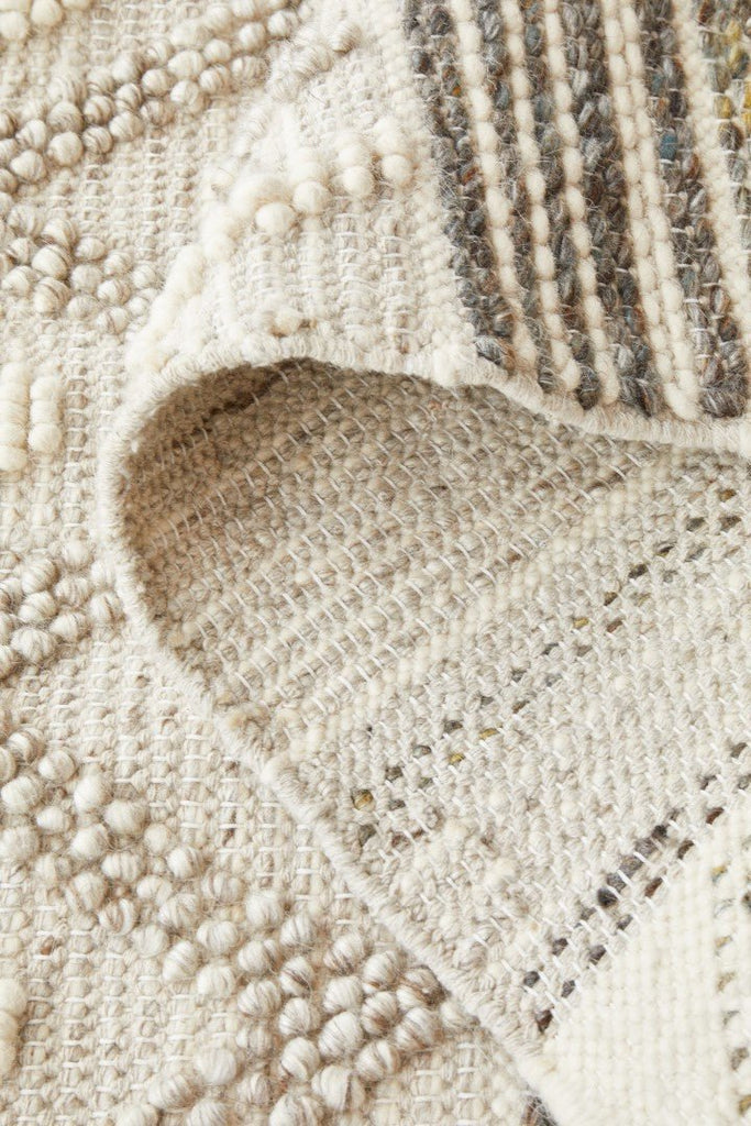 Miller 743 Stone Wool Flatweave RugMIL - 743 - STO - 225X155Rugtastic
