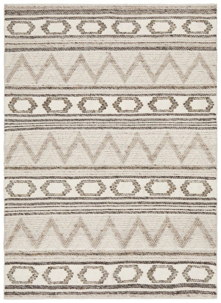 Miller 743 Stone Wool Flatweave RugMIL - 743 - STO - 225X155Rugtastic