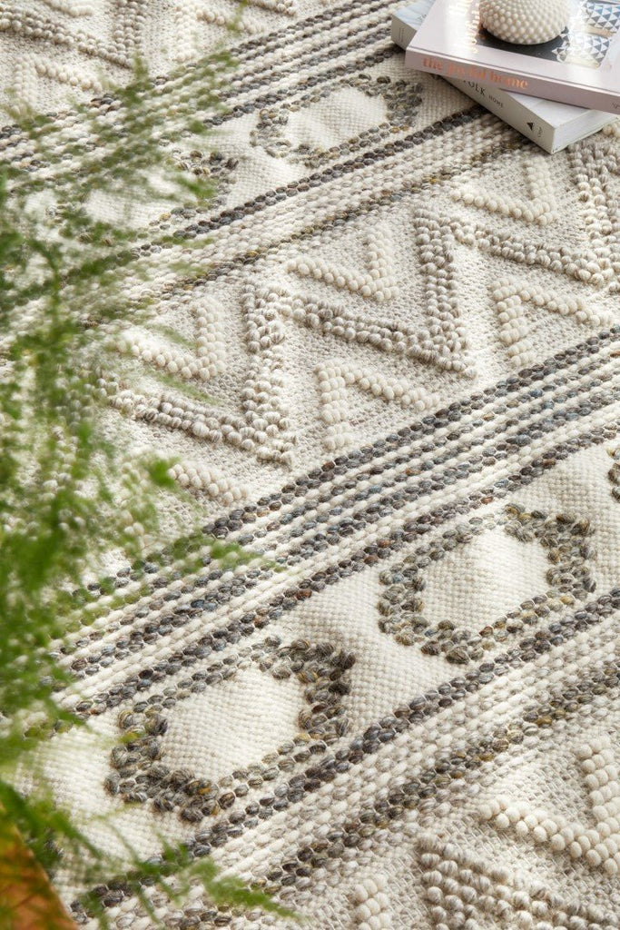 Miller 743 Stone Wool Flatweave RugMIL - 743 - STO - 225X155Rugtastic