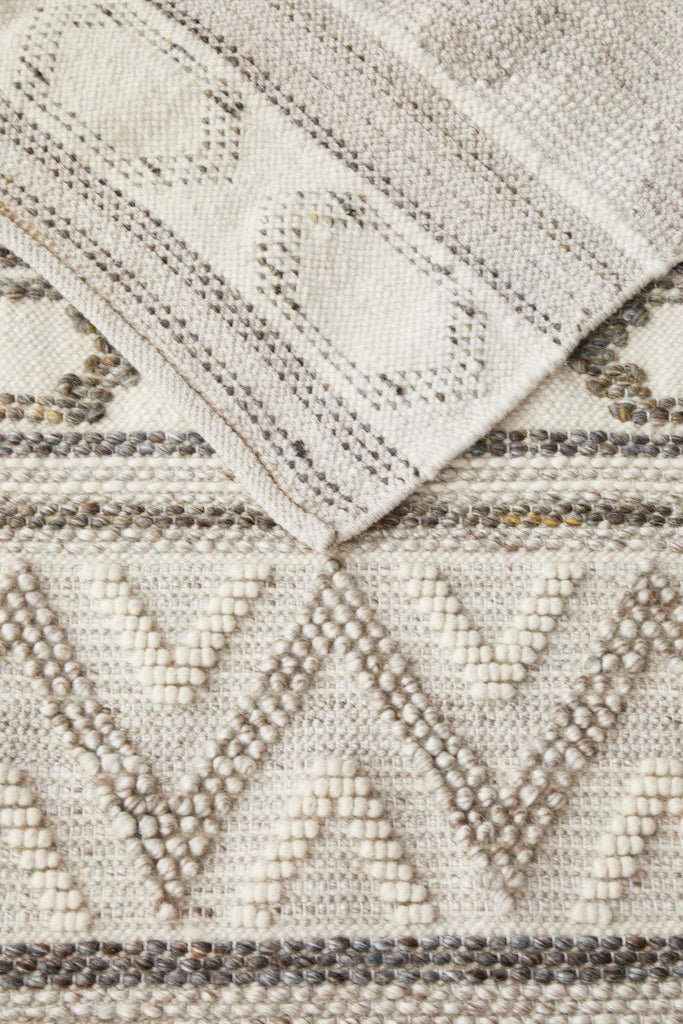 Miller 743 Stone Wool Flatweave RugMIL - 743 - STO - 225X155Rugtastic