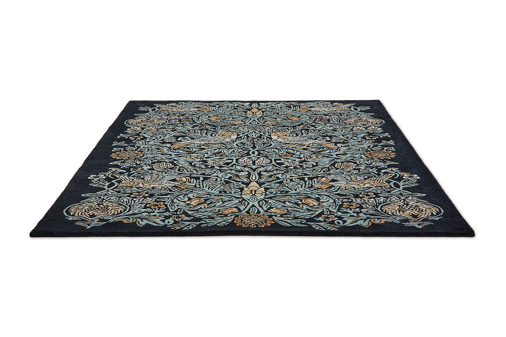 Morris & Co Bird Webb's Blue 128308 RugBC - MOR - 128308 - 200X140Rugtastic