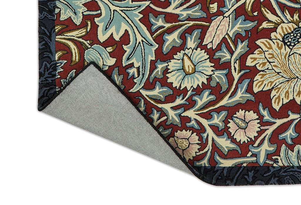 Morris & Co Trent Madder Red/Webb's Blue 127510 RugBC - MOR - 127510 - 200X140Rugtastic