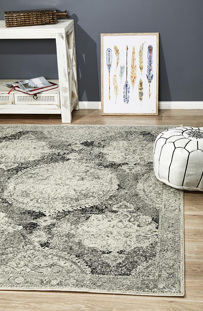 Museum 862 Beverly Charcoal Grey RugMUS - 862 - CHAR - 230X160Rugtastic