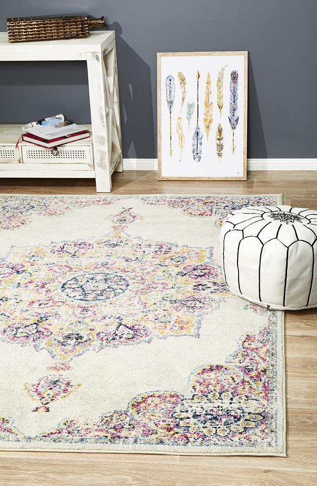 Museum 864 Kendall Bone Cream RugMUS - 864 - BONE - 230X160Rugtastic