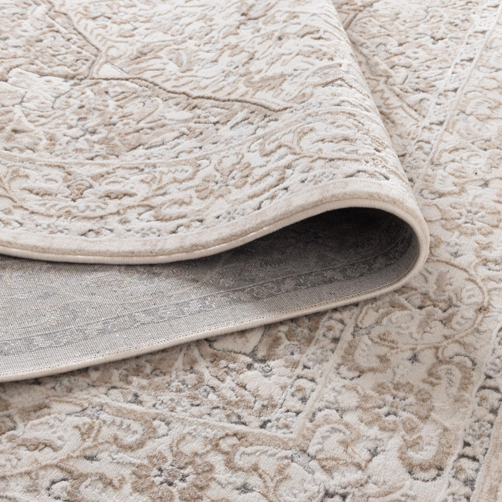 Myah Medallion Cream and Beige Rug - M104MAYA160M104Rugtastic