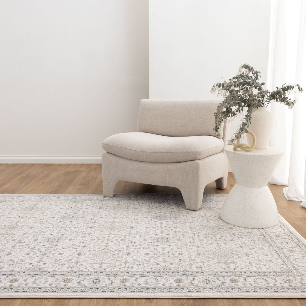 Myah Traditional Border Cream and Beige Rug - M103MAYA160M103Rugtastic