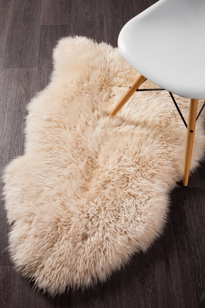 Natural New Zealand Sheep Skin - ChampagneSHEEP - SKIN - NZ - CHAMPRugtastic