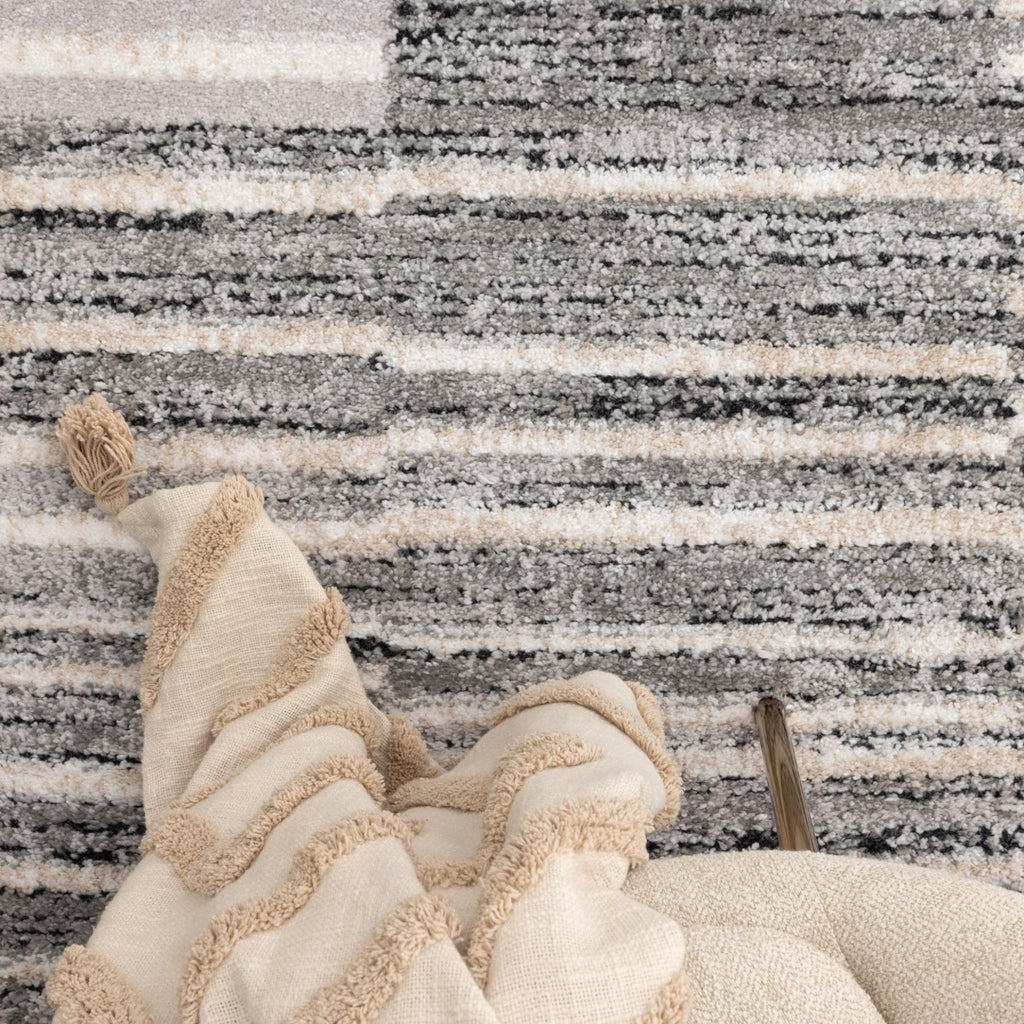 Nola Shapes Grey Rug - N007NOLA160N007Rugtastic