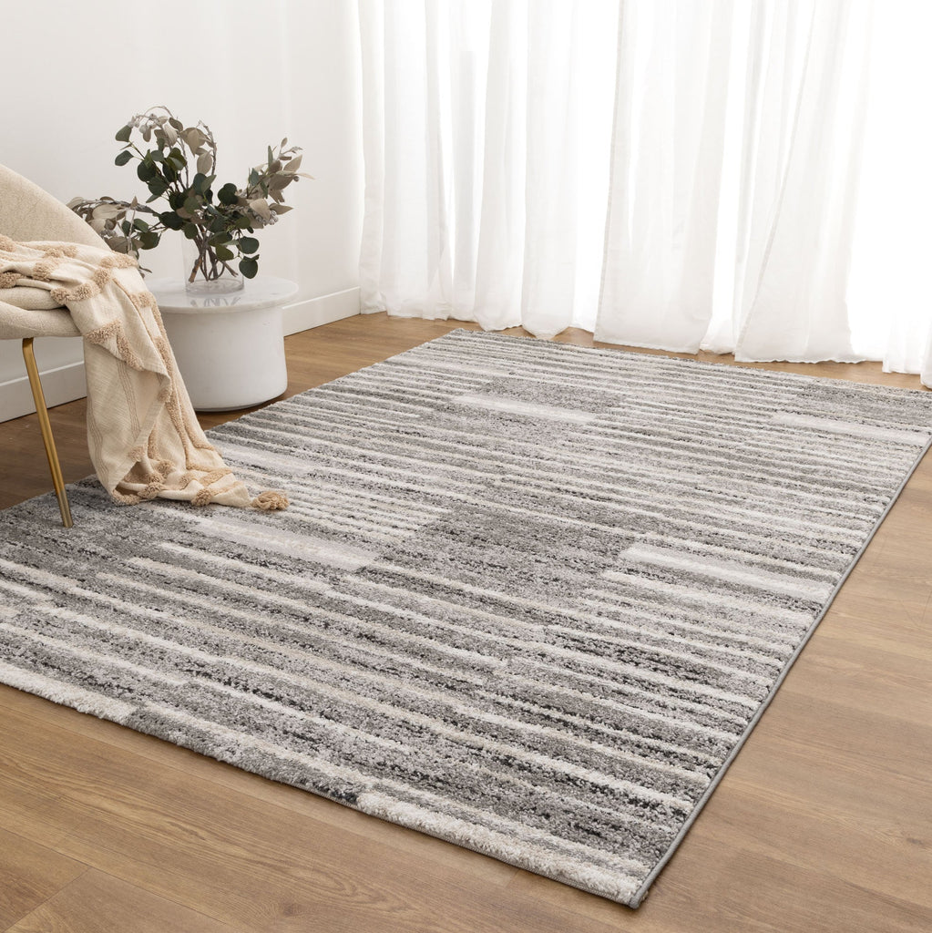 Nola Shapes Grey Rug - N007NOLA160N007Rugtastic