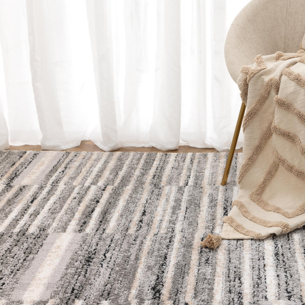 Nola Shapes Grey Rug - N007NOLA160N007Rugtastic