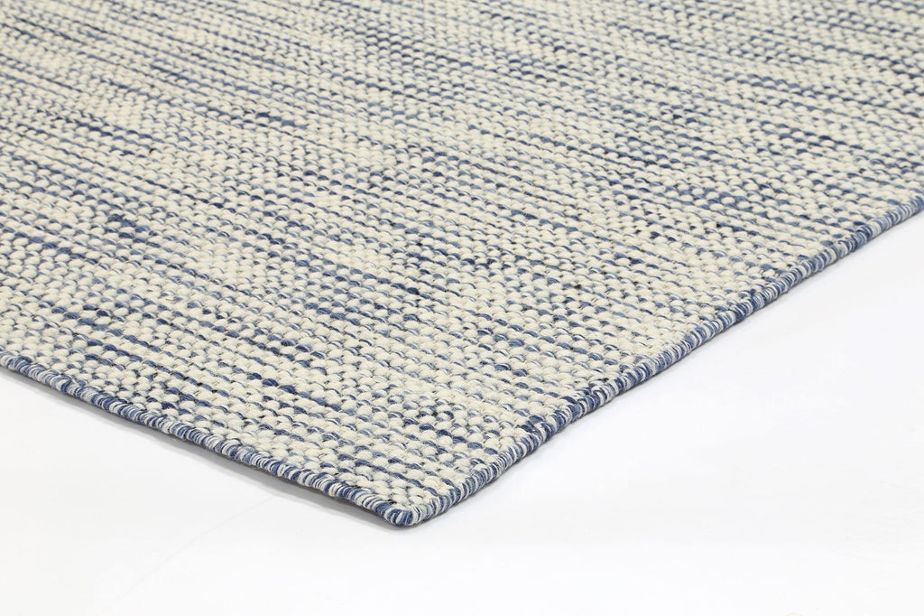 Nora Scandi Blue Reversible Wool RugNORD160BLUERugtastic