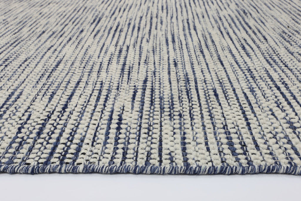 Nora Scandi Blue Reversible Wool RugNORD160BLUERugtastic