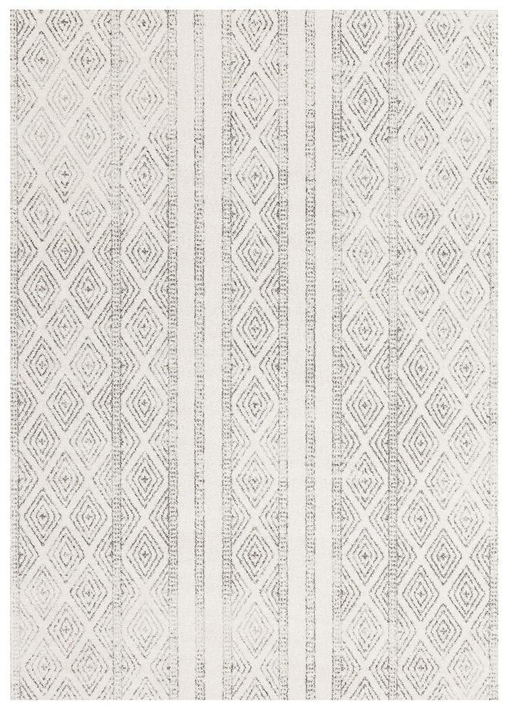 Oasis Cream And Grey Tribal RugOAS - 450 - GRY - 230X160Rugtastic