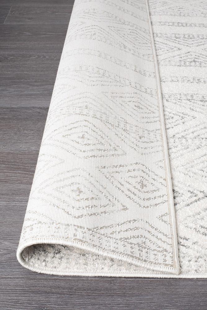 Oasis Cream And Grey Tribal RugOAS - 450 - GRY - 230X160Rugtastic