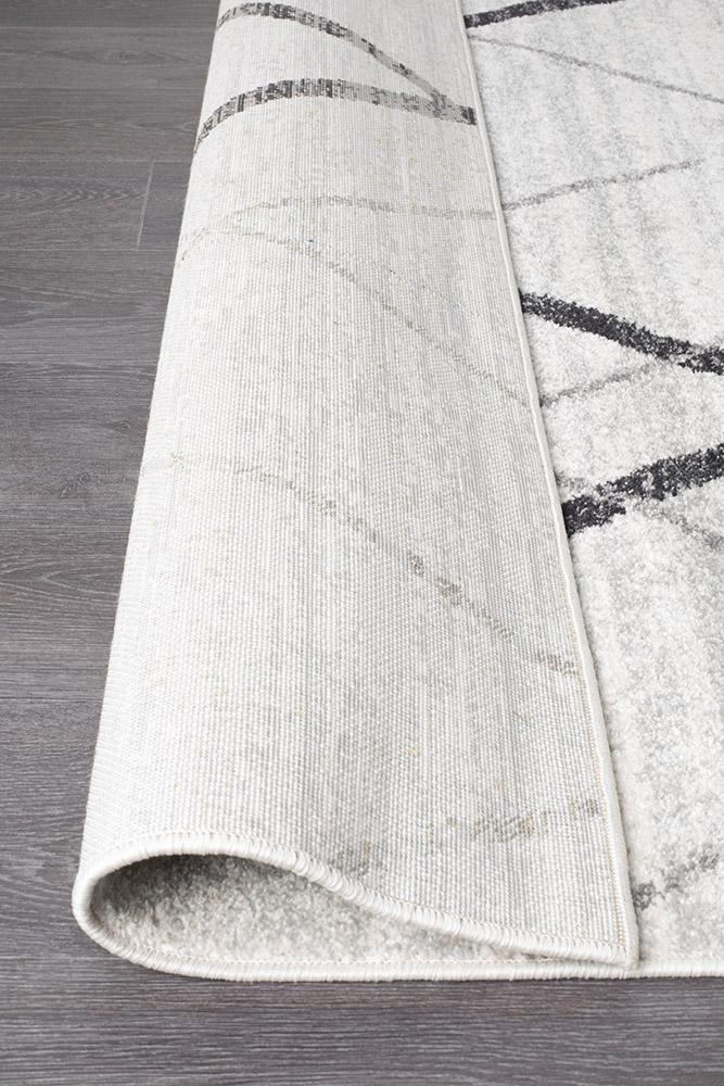 Oasis Cream Grey Contemporary RugOAS - 452 - GREY - 230X160Rugtastic