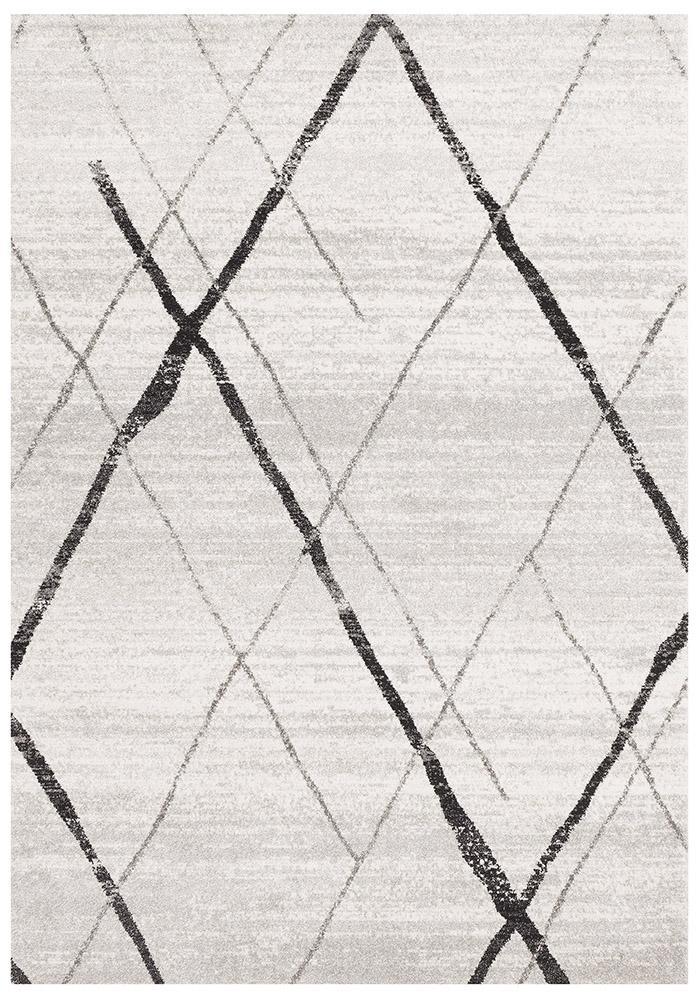 Oasis Cream Grey Contemporary RugOAS - 452 - GREY - 230X160Rugtastic