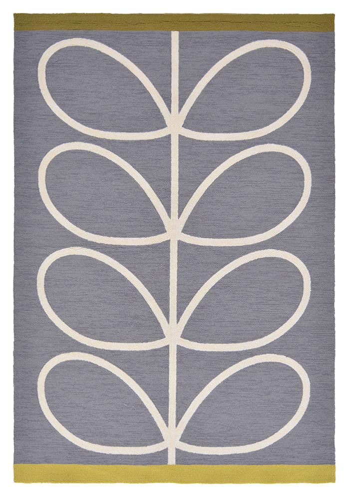 Orla Kiely Giant Linear Stem Slate Indoor Outdoor Rug 460605BC - OK - 460605 - 200X140Rugtastic