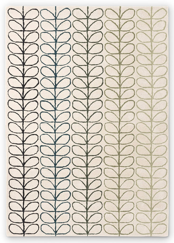 Orla Kiely Linear Stem Ombre Basil 061107BC - OK - 061107 - 180X120Rugtastic