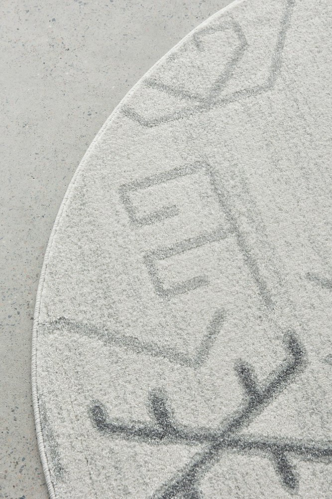 Paradise Cala Grey RoundPDS - CALA - GREY - 150X150Rugtastic