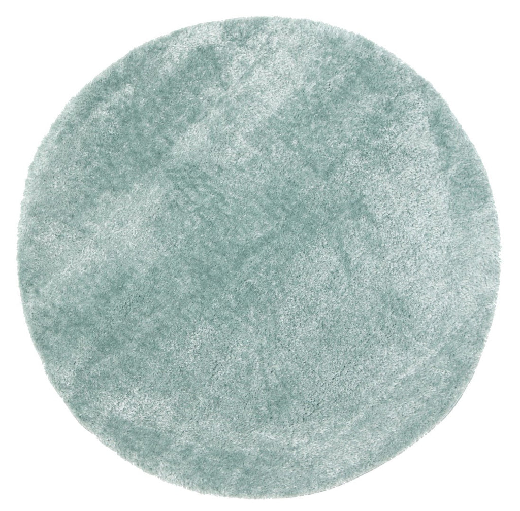 Perth Soft Shag Round Rug TealPUFF16R33TEALRugtastic