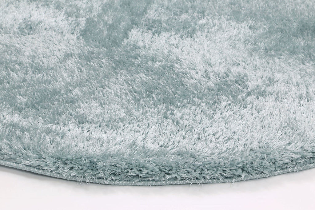 Perth Soft Shag Round Rug TealPUFF16R33TEALRugtastic