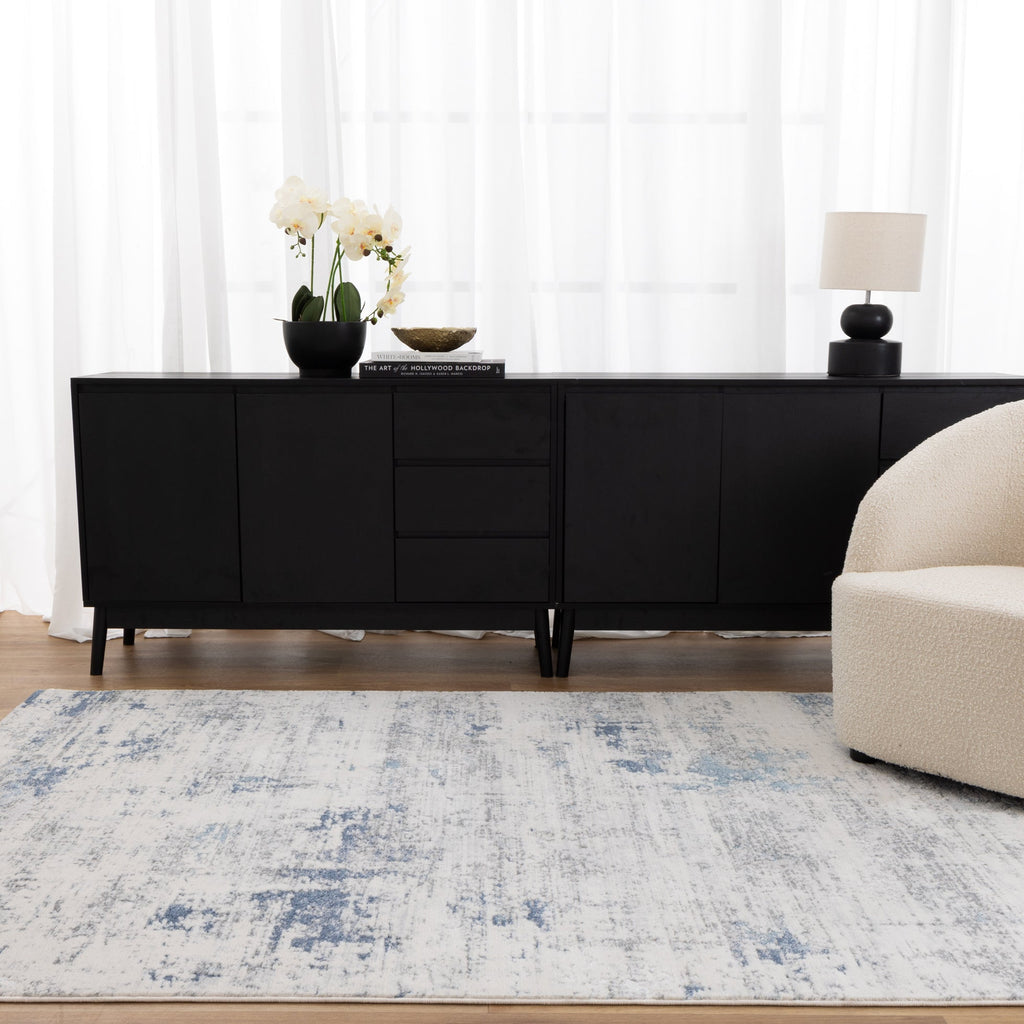 Pierre Cardin Ocean Abstract Blue RugOCEA16006Rugtastic